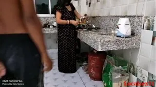Aunty’s First Kitchen Fuck in Auntymaza