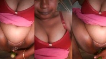 Bangla MILF Fucks with Cucumber