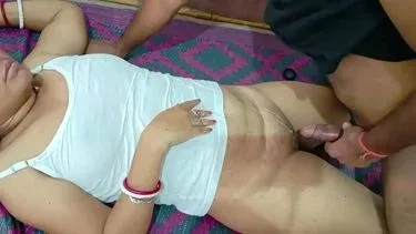 Cousin’s Mouthwatering Desi Aunty XXX Cream-Pied Pussy