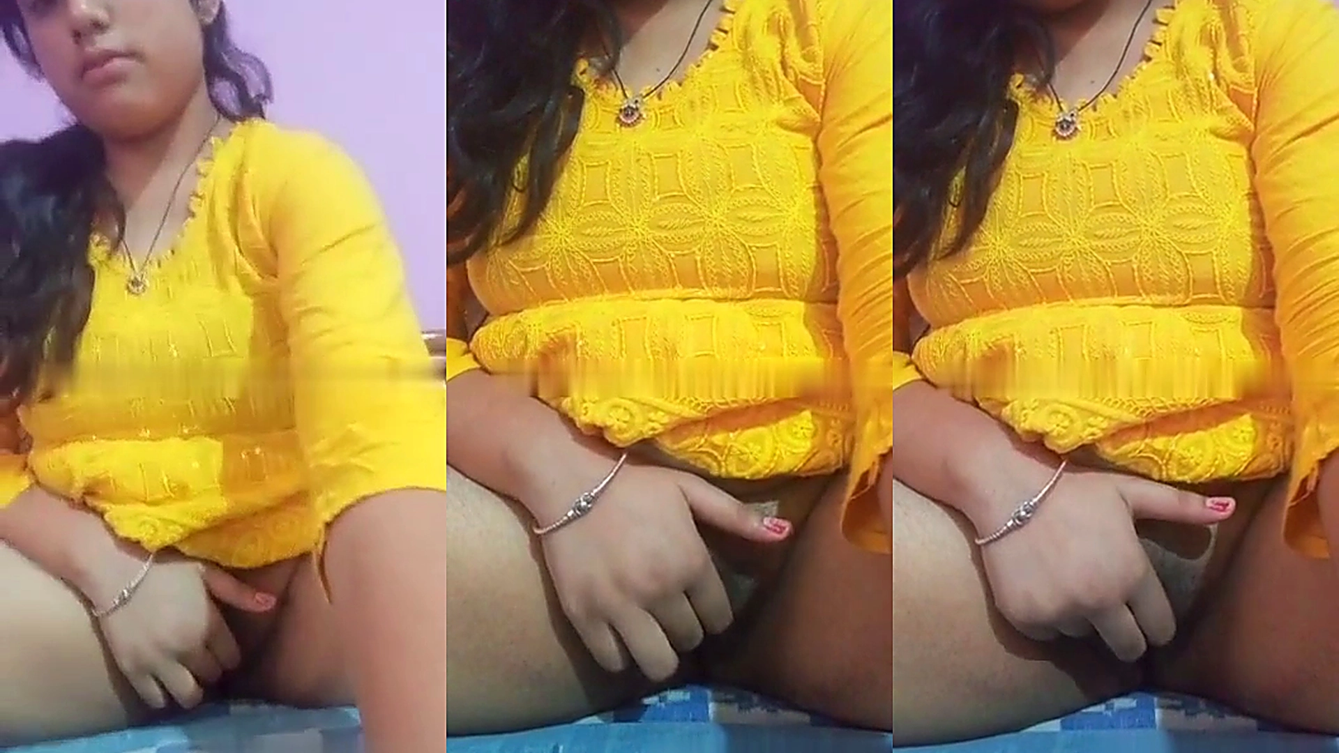 Desi Bhabhi flaunts her pussy and fingers.