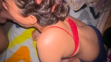 Man Gives Wife Hard Fuck in Bed