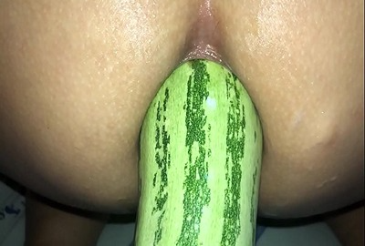 Massive cucumber in Auntymaza pussy