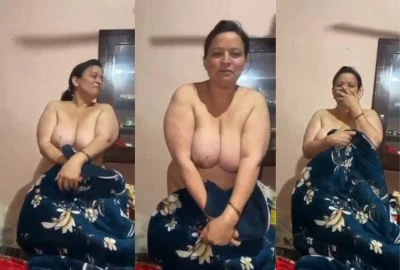 Milf Flaunts Massive Breasts in Aunty Sex Movie