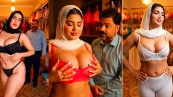 Muslim Slut Seduces in Sexy Lingerie