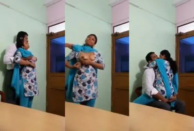 South Indian couple’s Auntymaza office sex