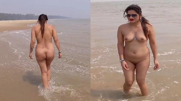 Woman beach nude goes Aunty Uncle Sex viral